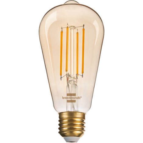 brennenstuhl Brennenstuhl Connect WiFi Filament LED Lampe Edison E27, 470lm,  4,9W (1294870272)