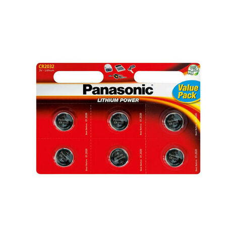 Batterien Panasonic, Lithium, Knopfzelle, CR2016 / CR2032 / CR2025, 3V, 2er  Pack