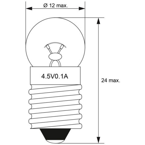 Ampoule Tubulaire Goobay 0,3W - Culot E5, 6V DC, Pour éclairage Miniature