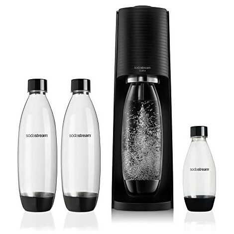 SodaStream Soda Maker Terra Megapack QC black Schwarz incl 3 bottles  (2270214) (2270214)