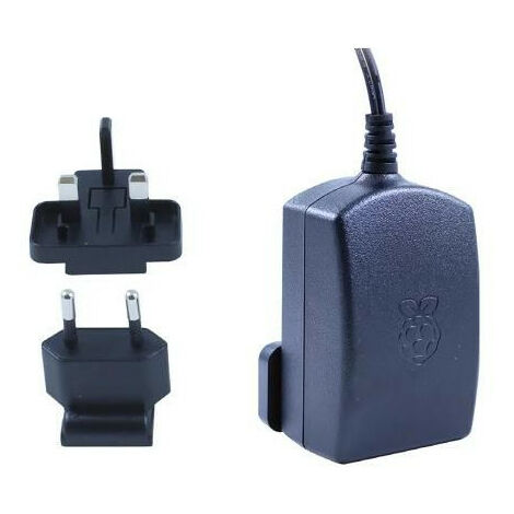 Raspberry Pi Offizielles Netzteil – 5V / 2,5A, Schwarz, Für Pi 1/2/3