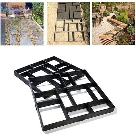 Garten Weg Hersteller Gussform DIY Pflaster Zement Stein Straße Beton Form 