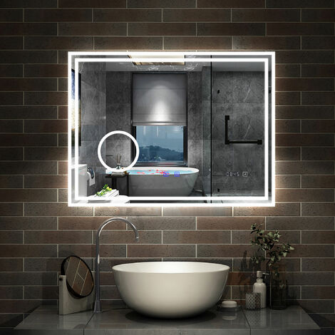 Miroir salle de bain Circle - diam.59cm - éclairage LED - AURLANE