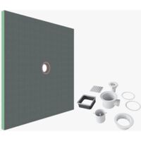 Receveur de douche à carreler en carré 80x80cm avec la bonde de receveur,AICA Sanitaire
