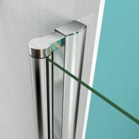 80x187cm Porte pivotante porte de douche paroi de douche en niche verre anticalcaire