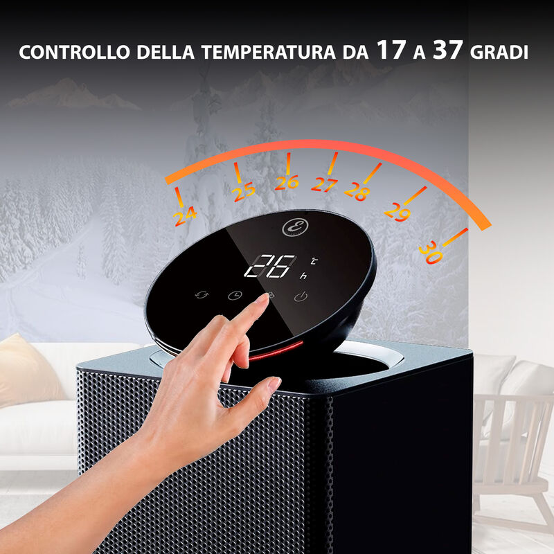 Termoventilatore Ceramico SIAL 2000W - Riscaldatore Elettrico Portatile Per Casa E Ufficio - Foto 7
