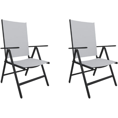 Set 4 Sedie Pieghevoli Giardino Casaria - Schienale Regolabile 7 Posizioni In Alluminio - Foto 7