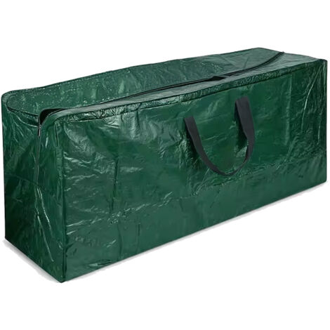 Borsa Per Albero Di Natale Fino A 210 Cm Sacca Di Stoccaggio In Poliestere 600D Anti UV Adatta Anche Per Trasloco Cuscini Giardino Con Maniglie Custodia Impermeabile 120 x 32 x 45 Cm Verde