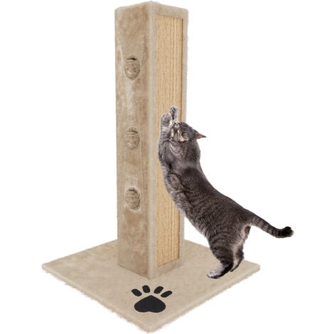 Albero per Gatto con Graffiatoio Cuccia Giocattolo Gatti Parco Giochi  Tiragraffi in Sisal Naturale 80 x