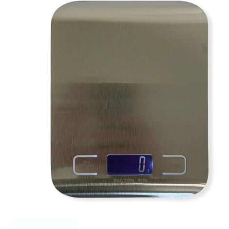 Bilancia Digitale Smart Da Cucina 1 g / 5 kg In Acciaio Inox Inossidabile  Professionale Alta Precisione