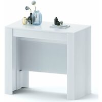 Tavolo consolle allungabile Oslo Plus 3 metri 14 posti salvaspazio multiposizione bianco laccato