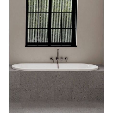 Baignoire acrylique encastrable sans tablier Blanc brillant - Loft (1/5)