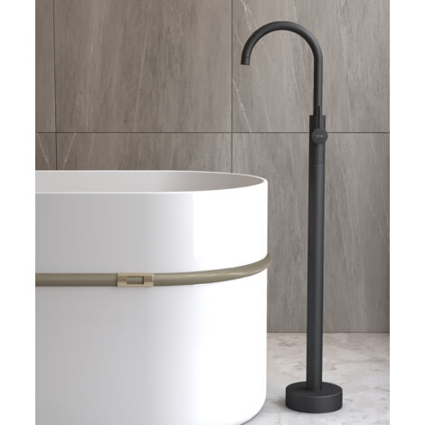 Robinet mitigeur bain monocolonne Noir - Corbeau (1/5)