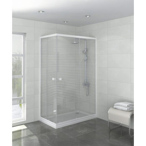 Porte de douche accès d'angle Laia - 80 x 80 cm (1/5)