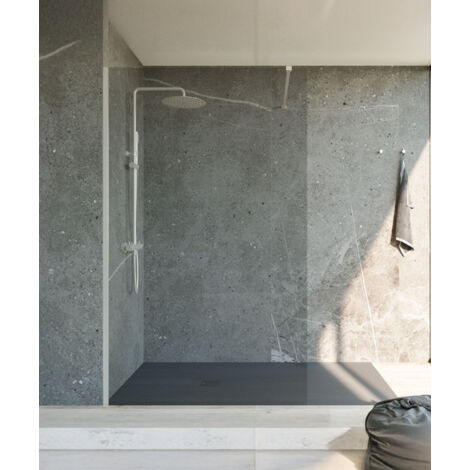 Paroi de douche fixe Single chromé - 110 cm (1/5)