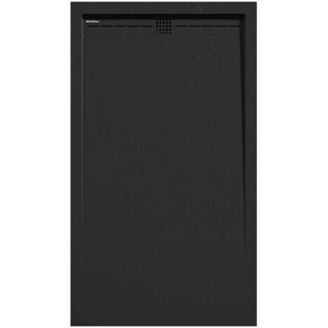 Receveur de douche Noir, finition Ardoise Stone CACH, grille de couleur - 160 x 90 cm (1/4)
