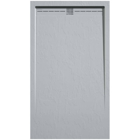 Duschwanne Grau 7035, Schieferoptik Stone CACH, 150 x 70 cm (1/4)