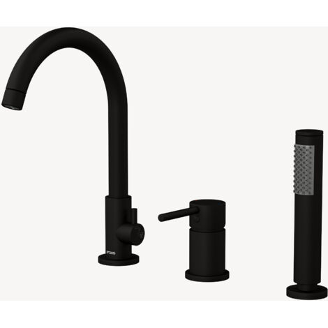 Mitigeur de bain sur plage 3 trous Noir - Corbeau