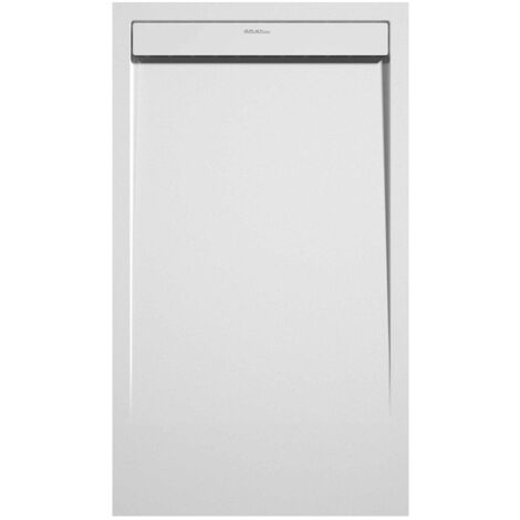 Receveur de douche Blanc, finition Lisse Stone SMART, grille de couleur - 100 x 70 cm (1/4)