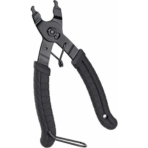 Pince à chaîne, outil pince à maillon de chaîne pince à chaîne maillon manquant 2 en 1 ouvre-pince plus proche / outil de chaîne de vélo compatible avec la réparation de chaînes de vitesse Allen