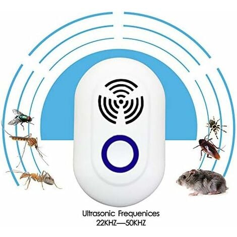 Couverture à 360° contre les araignées version mise à jour 2019 Ultrasons pour souris cafards et fourmis rats répulsif à ultrasons remplacement gratuit en une année 2019 Uno 