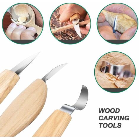 UK 5x 1/4" Drill Bit Set outils de coupe pour bois couteau sculpture sur bois outil
