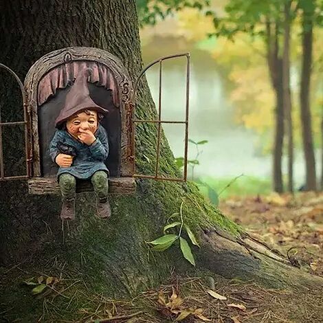 ZAQWSXCDE Statue Décoration Statue De Sculpture Égyptien Chat Figurines Miniatures Jardin Décoration Chat Statue Déesse Pendule Décor À La Maison Ornement Accessoires 