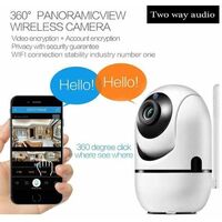 Babyphone vidéo caméra Wi-Fi caméra vidéo HD avec détecteur de mouvement automatique avec vision nocturne blanc
