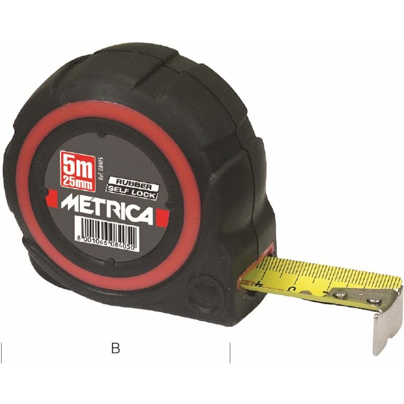 Flexómetro Magnético Grip Topline 5m / 25 mm. Con Freno Metro Magnético