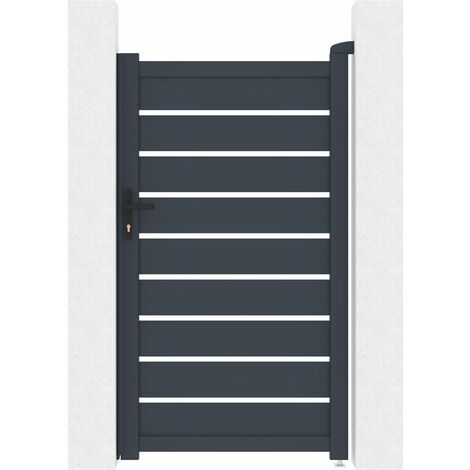 Aluminium Tor Bastien - 100 x 176 cm - Anthrazit
