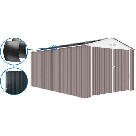 Metallgarage "Nevada" - 15,36 m² mit Solarpaneelen
