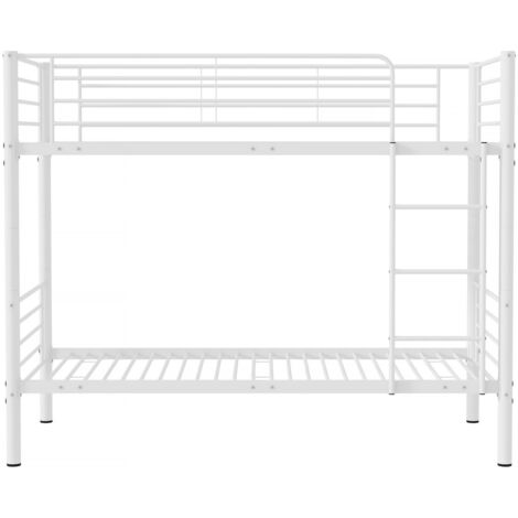 Etagenbett "ADAM" - 90 x 190 cm - Metall - Weiß (1/5)