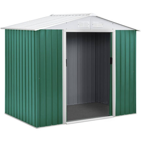 Gerätehaus aus Metall "Rosas" - 2,71 m² - Grün