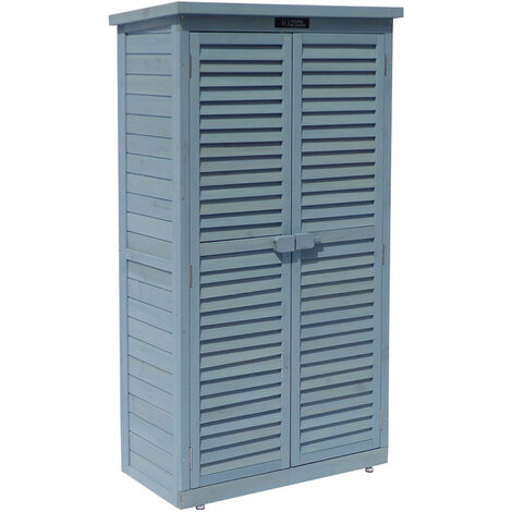 Gartenschrank Space - 87 x 46.5 x 160 cm - Himmelblau