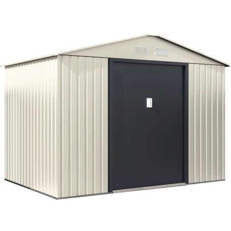 Gerätehaus aus Metall "Nebraska" - 5,29 m2 (4,83 m2 Bodenfläche) - Beige