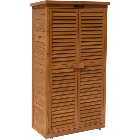 Gartenschrank Space - 87 x 46.5 x 160 cm - Braun