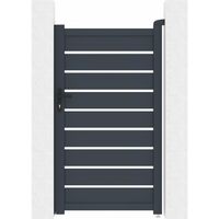 Aluminium Tor Bastien - 100 x 176 cm - Anthrazit
