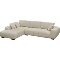 Ecksofa aus Stoff "Monceau" - 3-Sitzer - Beige