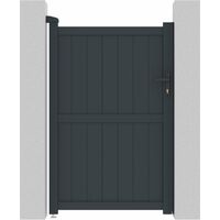 Gartentor aus Aluminium Maurice - 101.2 x 155.9 cm - Grau