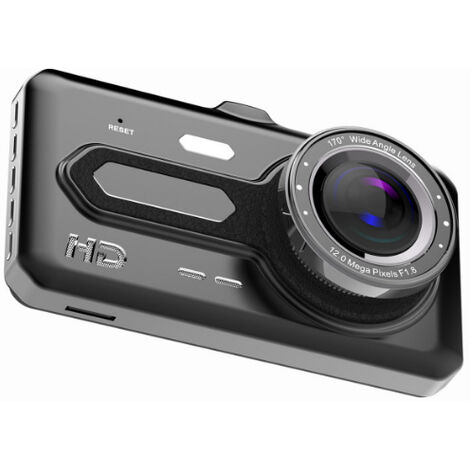 Full HD 1080P Autokamera 3,2 Zoll IPS-Bildschirm mit 720P Rückfahrkamera WDR Dashcam Auto Vorne Hinten G-Sensor Bewegungserkennung Nachtsicht 170°Weitwinkelobjektiv Parkmonitor Loop-Aufnahme