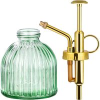 Vintage Glas Wasser Sprühflasche mit Top Pumpe Pflanze Mister Boller Dekor DE 