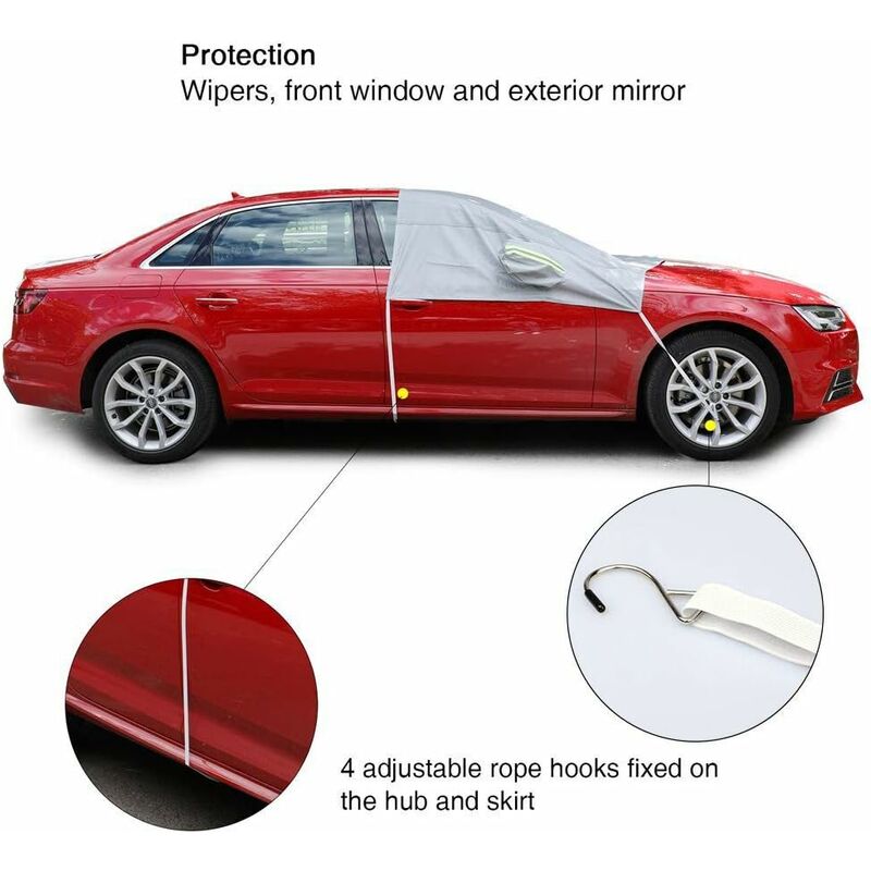 4 Layers Magnetic Car Windscreen Cover Winter Frost Snow Protector