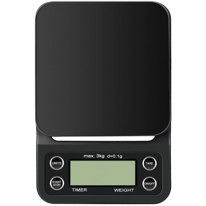 Portable Electronic Digital Coffee Scale With LED Display Precision Timer  Household Kitchen Weight Scale 3KG Accuracy Accessorie