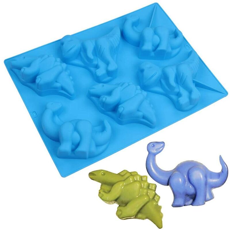 5 Pieces Animal Silicone Molds Kitchen Baking Craft Molds Diy Dino