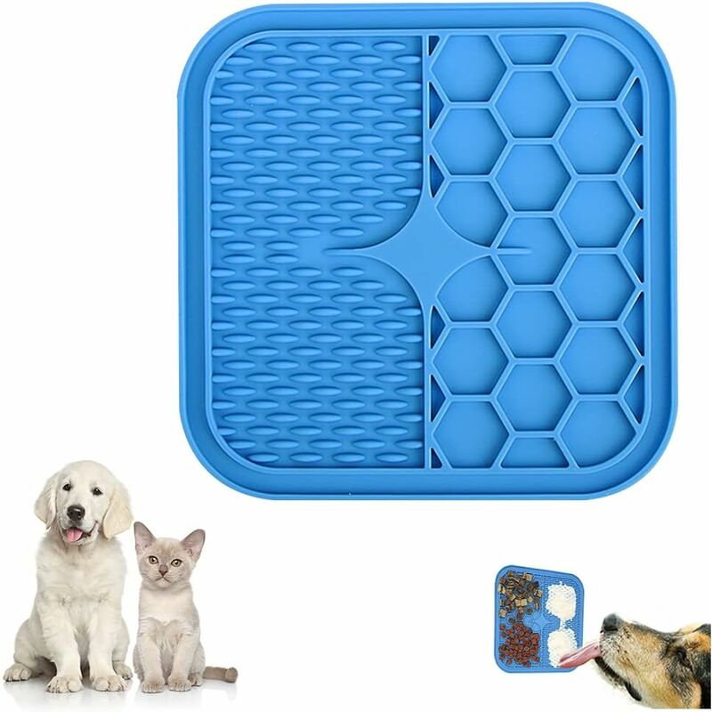 Any Pet - Slow Feeding Mat, Tray, Slow Feeder Dog Bowls, Food Mat for Dog,  Dog Lick Pad Anxiety Relief Feeding Mat with Suction