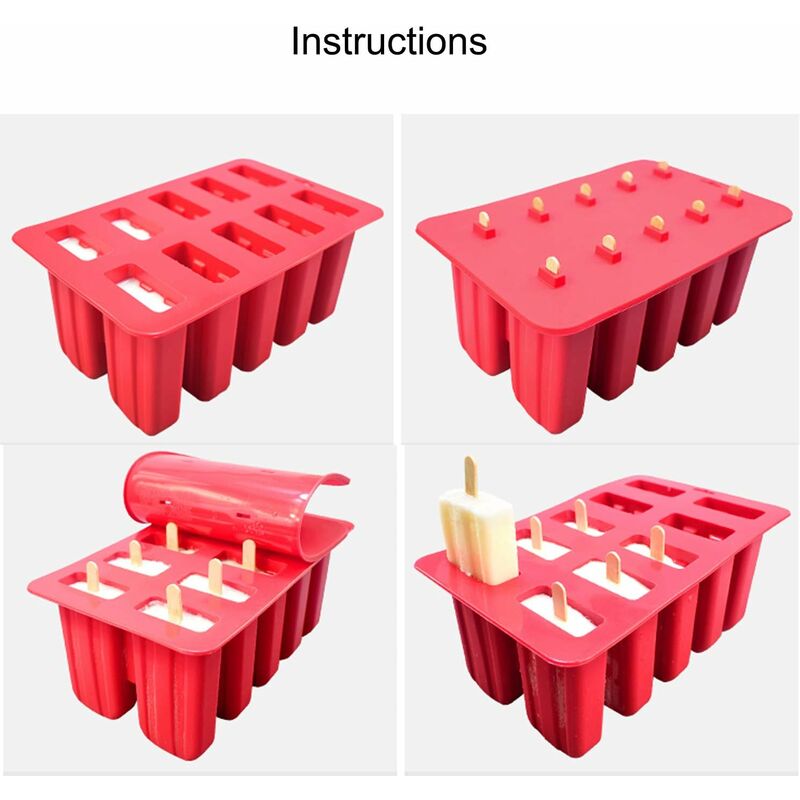 12 Penguin Shape Ice Cube Tray Ice Ball Jelly Maker Ice Cream DIY Plastic  Mould