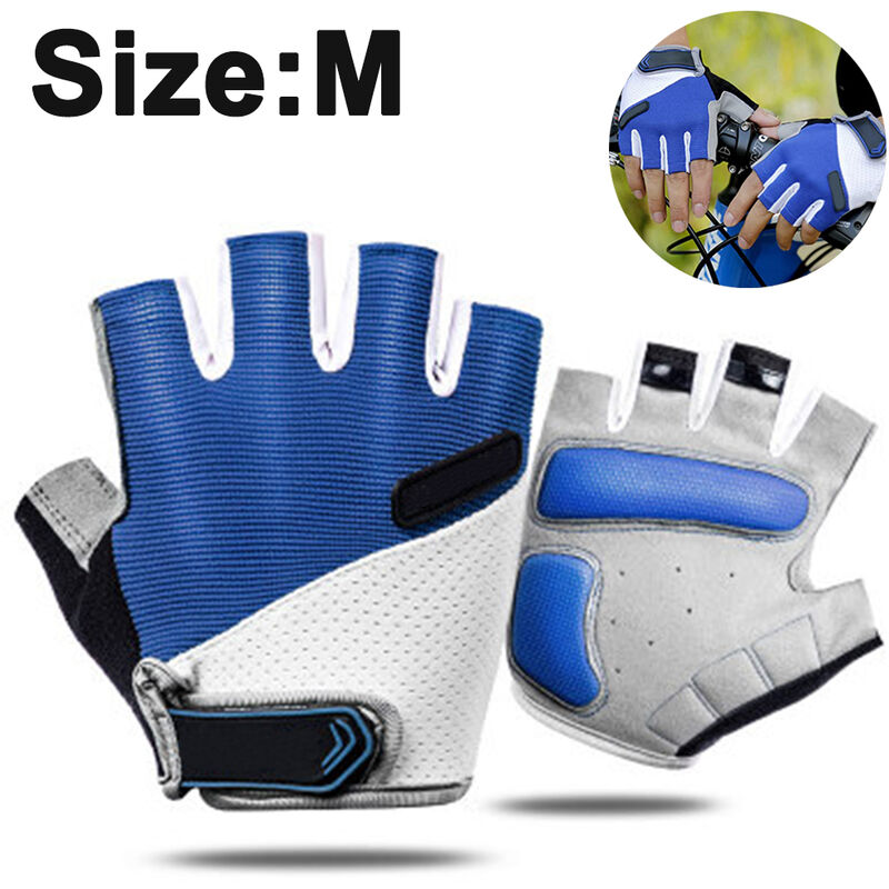 Fingerless Rowing Gloves. Perfect Fitness Gloves for Rowing Machine, Exercise Bike, Weight Lifting, Cycling, Training, Gym. Workout Gloves for Men