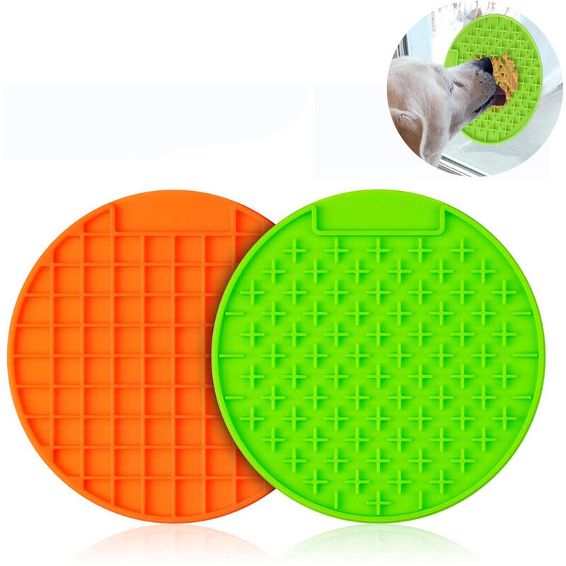 2PCS Large Lick Mat for Dogs, Large Breed Dog Lick Mat with