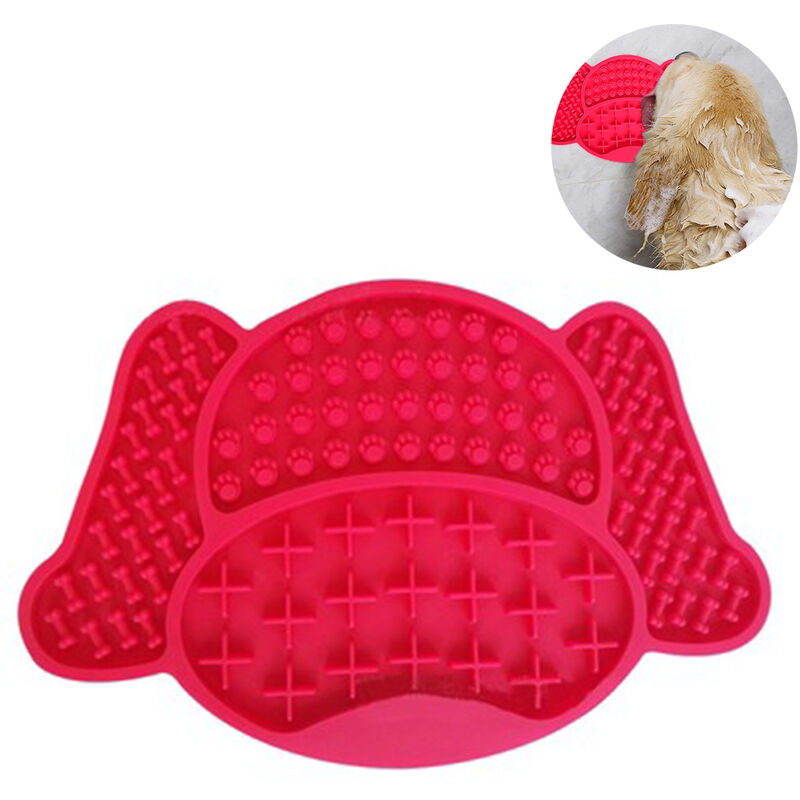 Silicone Licking Mat for Dogs, Dog Slow Feeder Mat,Dog Lick Mat with  Suction Cup Holds on Wall and Floor, Peanut Butter Treat Pads,Dog Bath  Distraction Device,Dog Lick Mat Anxiety 