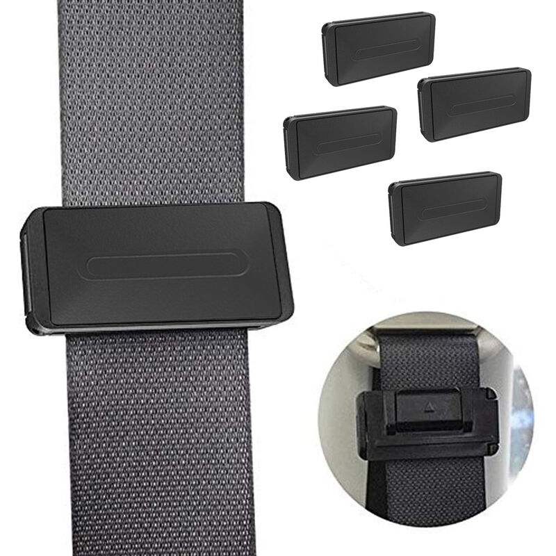 Black?2 PCS Car Smart Seatbelt Adjuster Clip/Buckle/Cover Comfort for Neck  and Shoulder Relax : : Car & Motorbike